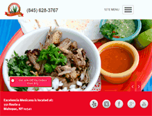 Tablet Screenshot of excelenciamexicana.com